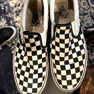 Popular Black and White Checkered Vans, Slip Ons